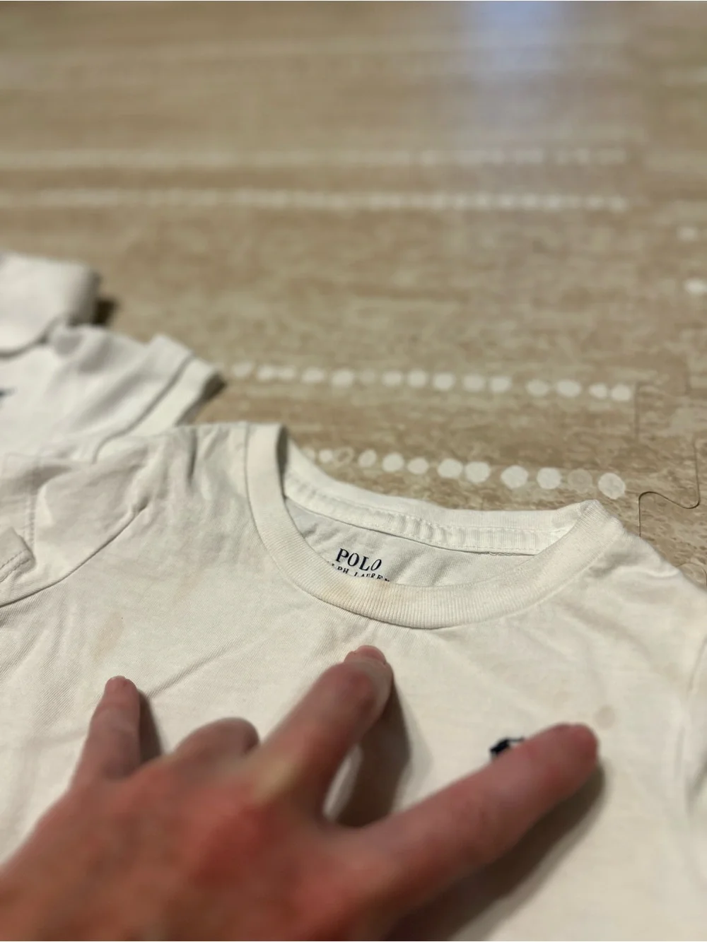 Ralph Lauren Kids White Polo & Tee Set with Navy Pony Logos